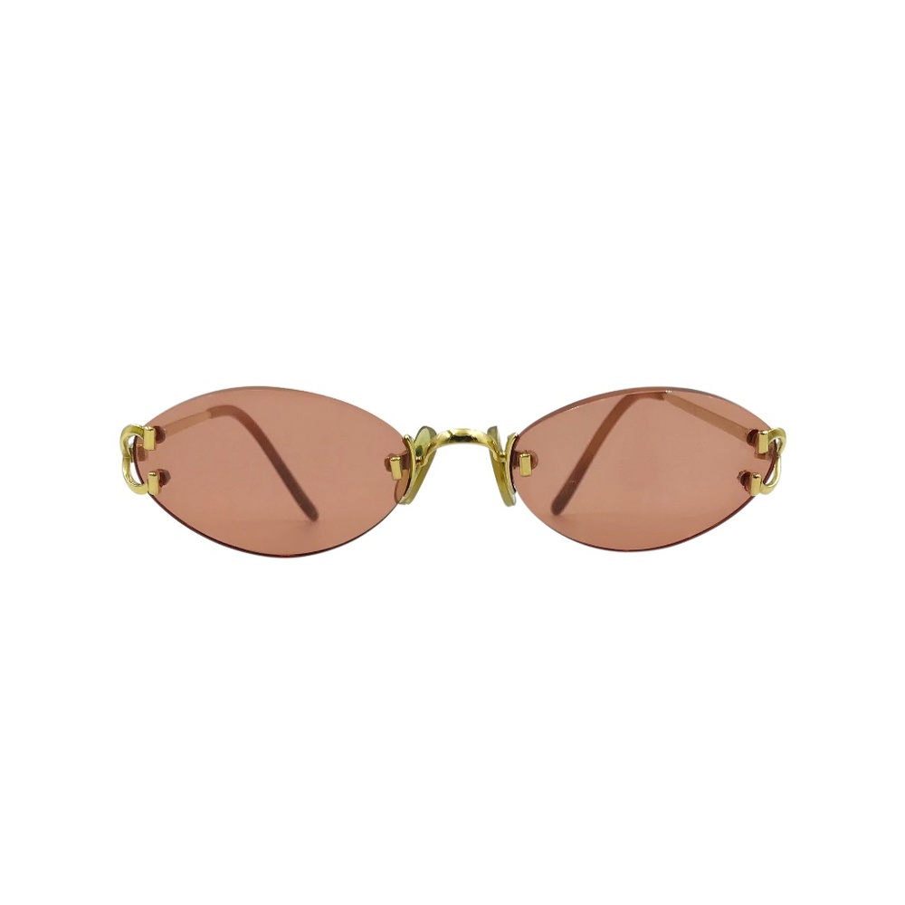 Cartier Paris Chelsea Rimless 18K Gold Sunglasses